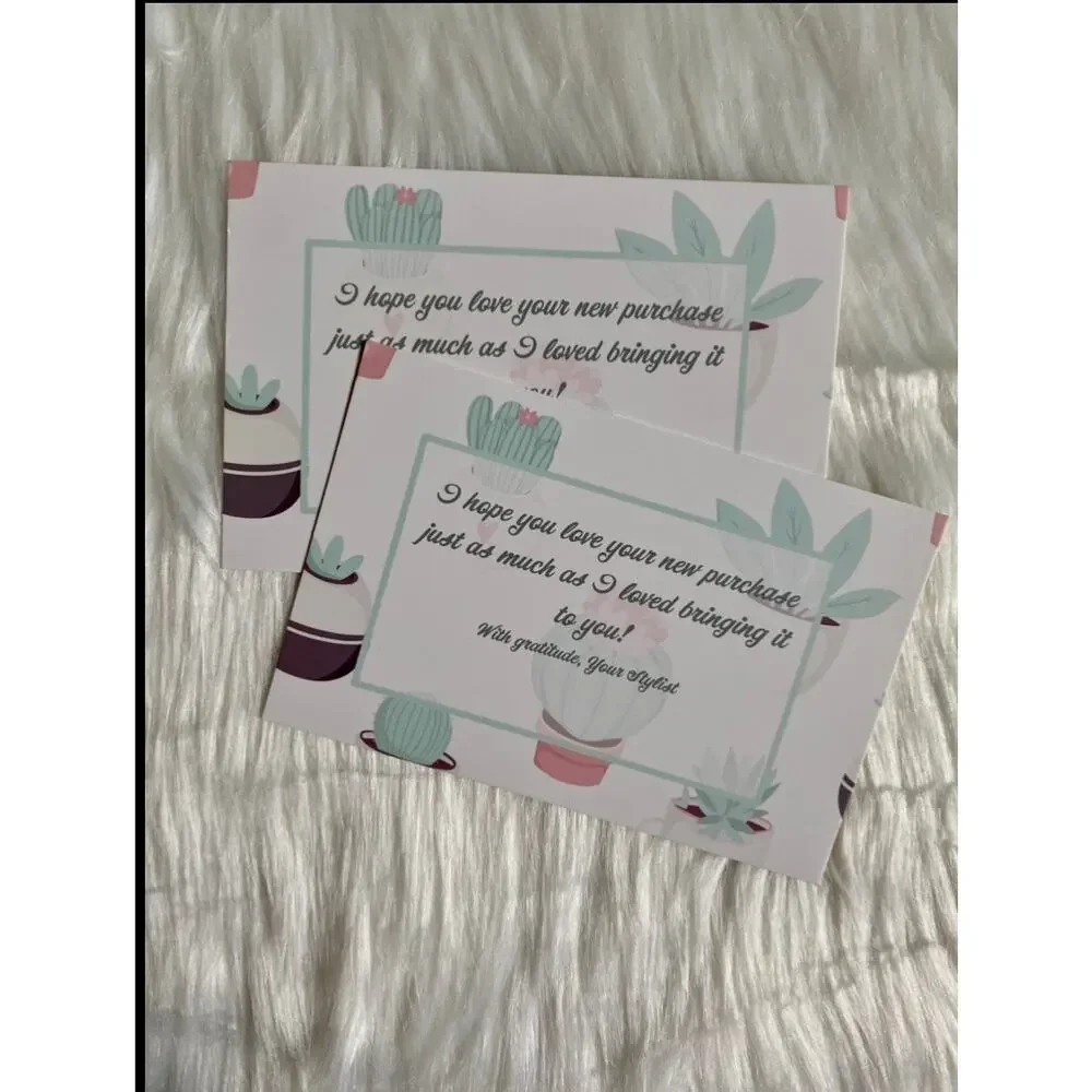 Succulents 10x13 Poly Mailers & 4x6 Thank You Cards & 2.5” Thank You Stickers